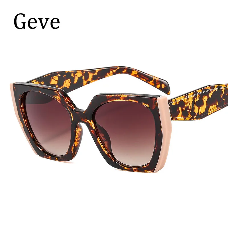 Luxury Brand Women\'s Sunglasses Fashion Cat Eye Polygon Elegant Sun Glasses Ladies Vintage Eyewear UV400