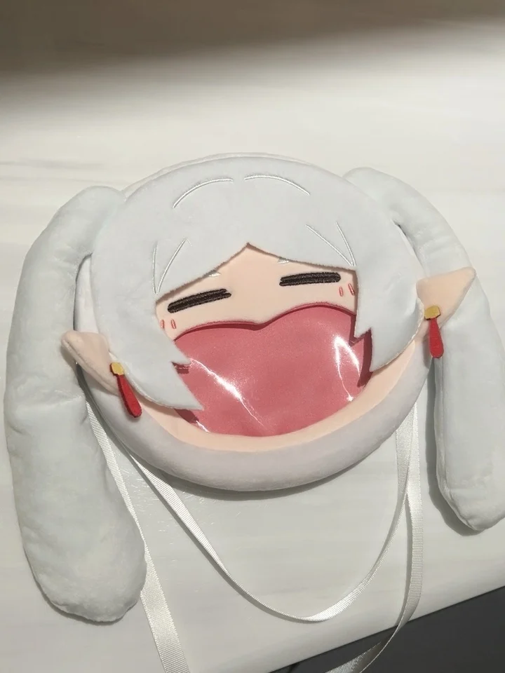 

Anime Frieren Shoulder Crossbody Bag Mascot Costume Plush Doll for Cosplay Events