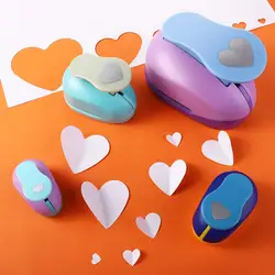 Rounder Puncher Children Heart-shaped 9-75mm Hole Puncher Punches Maker Embossing Punches Scrapbooking Machine School Supplies