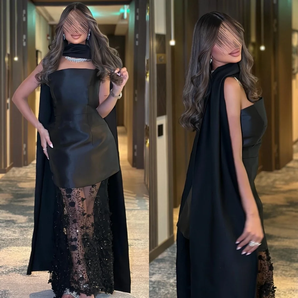 

Классические одинаковые платья миди трапециевидной формы без бретелек с цветочным принтом и бисером по индивидуальному заказу, вечерние платья высокого качества на заказ