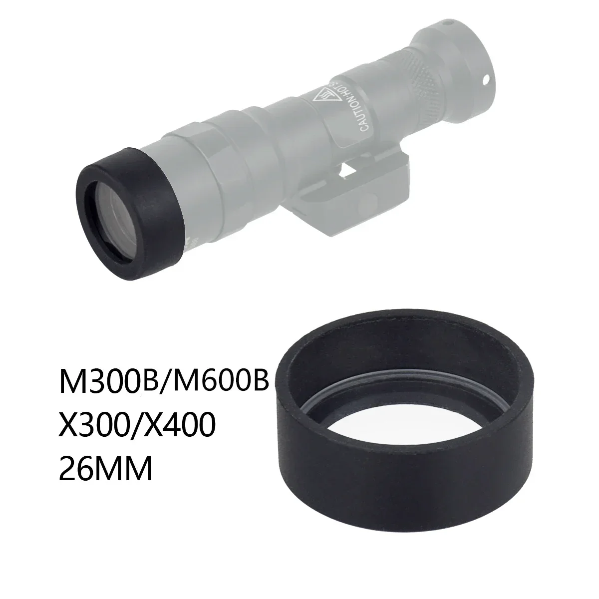 Tactical SureFire M300B M600B X300 X300V Protector MRO SRO Weapon Flashlight AD Custom Lens Guard For 26MM 28MM 30MM