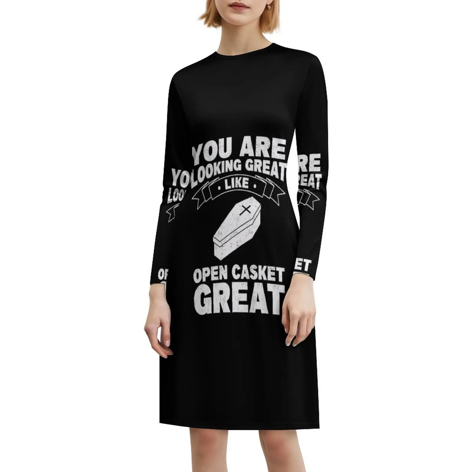 النعش المفتوح مدير جنازة عظيم Mortician Boho Chic فستان أنيق أنيق على الشاطئ وحفلات الزفاف وحفلات الاستجابة الجنازة