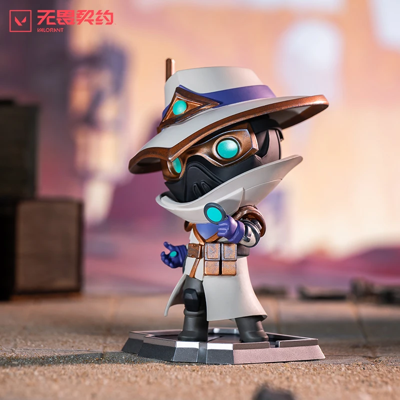 Jogo VALORANT Figura Killjoy Cypher Jett Sage Figuras de ação Q Versão Anime Figura Jogo Periferia Coletar Decoração Modelo Brinquedo Presente
