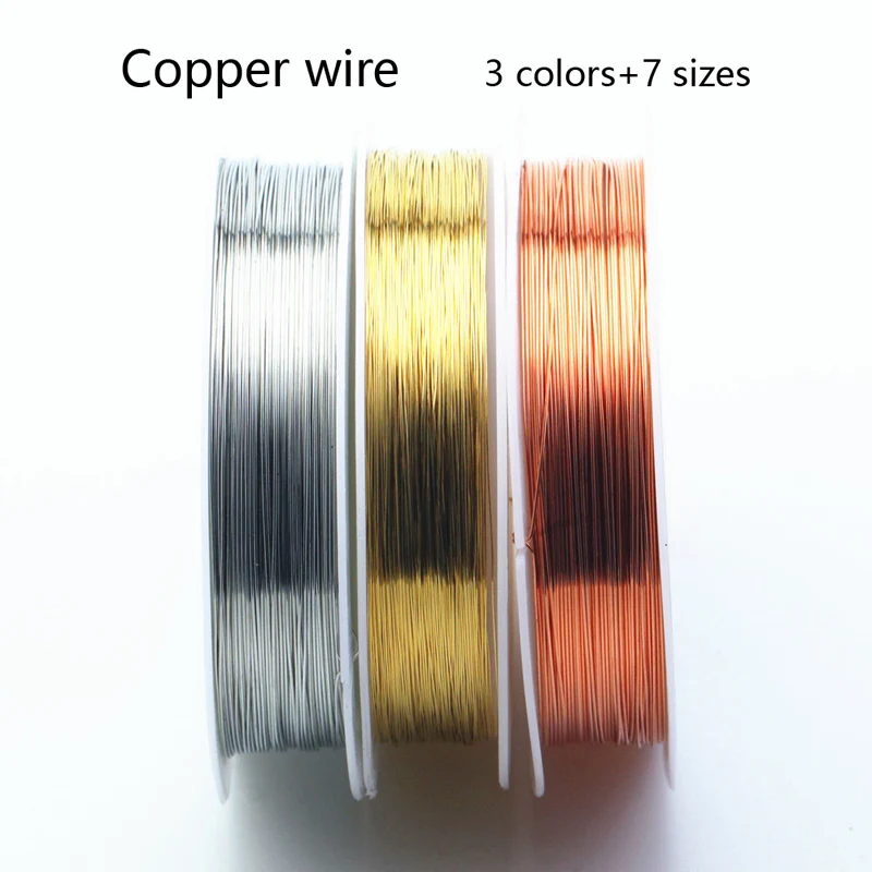 1-axis pure copper wire diameter 0.2 0.3 0.4 0.5 0.6 0.7 0.8 1.0mm manual DIY connection copper wire