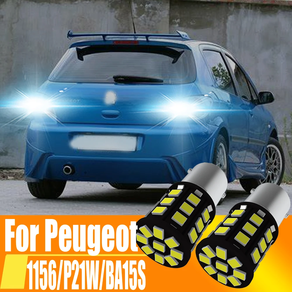

2x P21W LED Backup Lamp Bulb Reverse Light 7506 BA15S Canbus For Peugeot 307 206 207 208 308 3008 5008 107 106 407 2008 Boxer T9