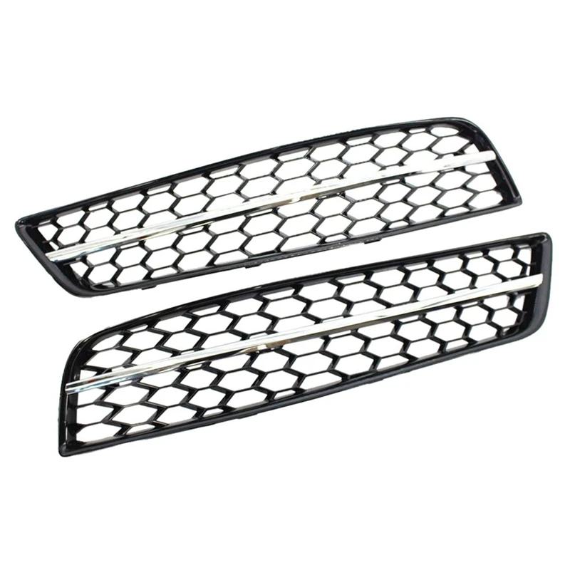 Car Front Bumper Fog Light Mesh Grille For  A3 8P 2009-2013 Fog Lamp Honeycomb Cover 8P0807681 8P0807682D