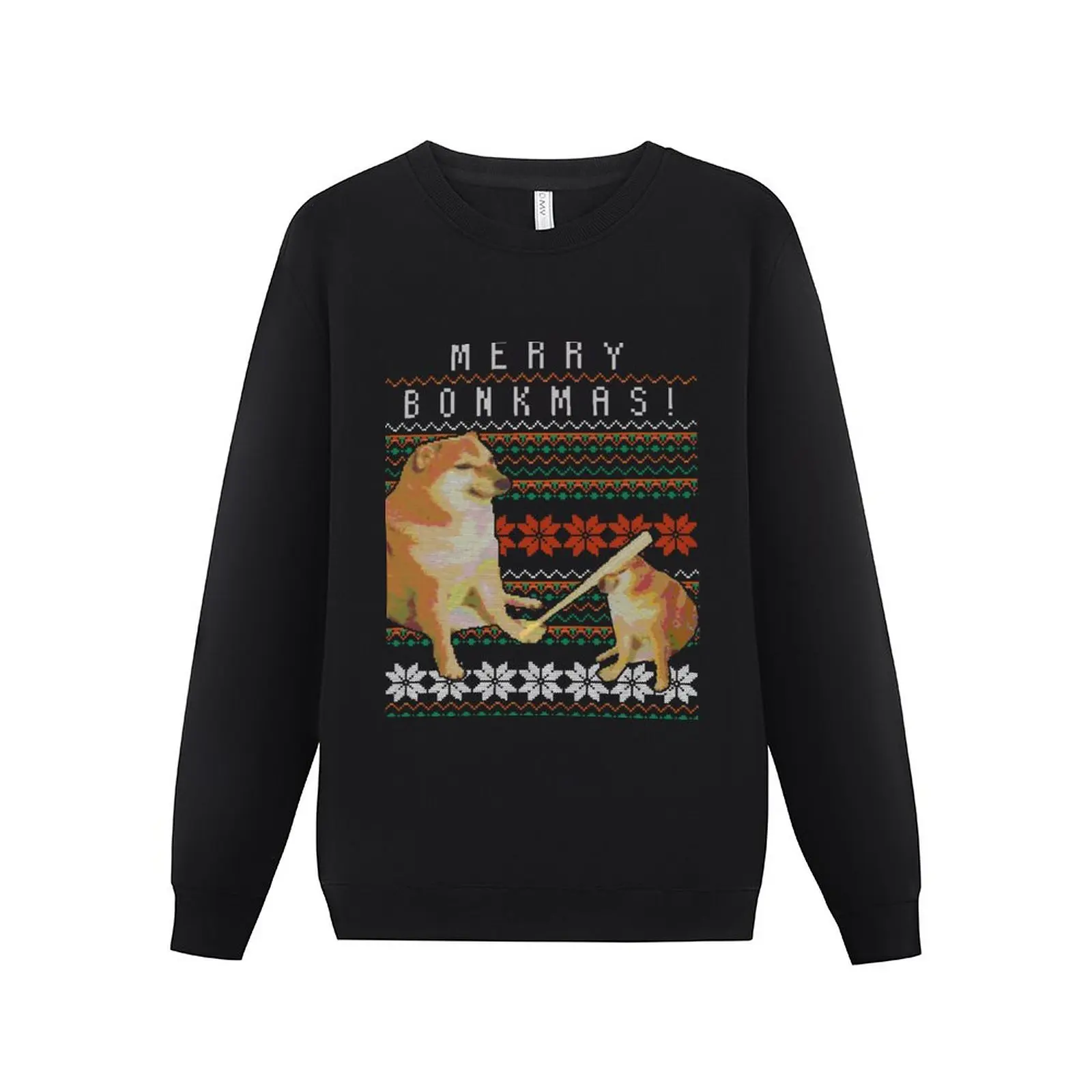 

New Bonkmas Cheems Doge Ugly Christmas Sweater Sweatshirt men's clothing korean clothes men clothing anime sweatshirt