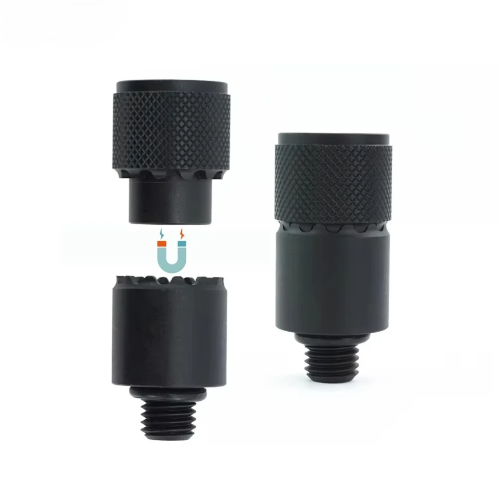 Universal Aluminium Alloy Quick Change Connector Portable Magnet Carp Fishing Adaptor Durable Replaceable Fishing Tackle Fishing