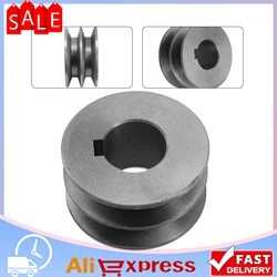 V-Belt Pulley A-Type Double Slot Pulley Motor Pulley Material Cast Iron Dia 50mm-100 Power Tool Replacement Accessories
