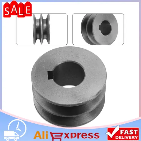V-Belt Pulley A-Type Double Slot Pulley Motor Pulley Material Cast Iron Dia 50mm-100 Power Tool Replacement Accessories