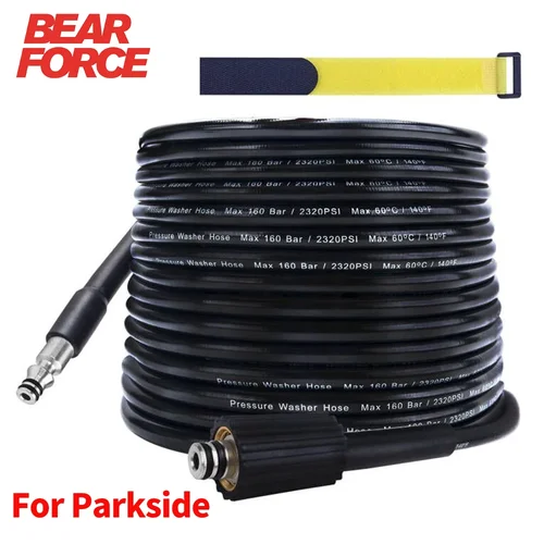 Imagen 1 del producto Manguera de limpieza de agua de alta presión de 10m para lavadora de coche de alta presión Parkside, manguera de limpieza de agua, cable de tubo, lavadora de alta presión