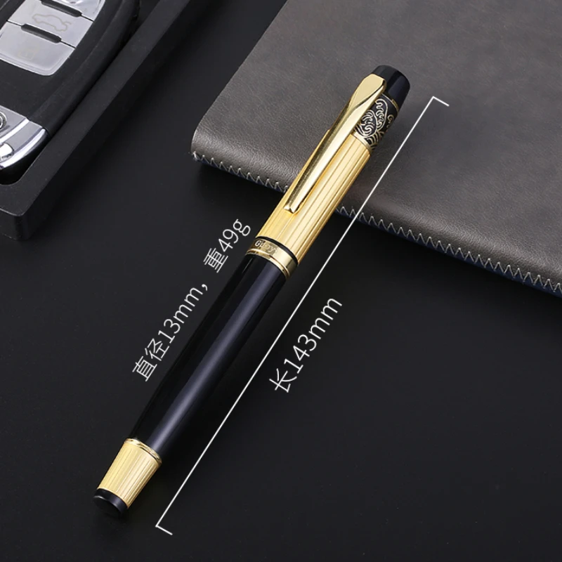 GUOYI Heavy Metal Feel Ballpoint Black/blue 0.5mm Nib Men's Women's Business High-end Office Gel Pens Birthday Present Writing