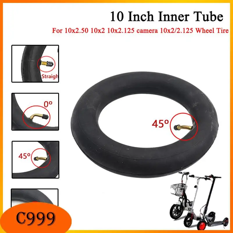 10 Inch 10x2.50 Inner Tube 10x2.125 Inner Tire 10x2/2.125 Camera for Electric Scooter Balancing Car 3 Wheel Stroller