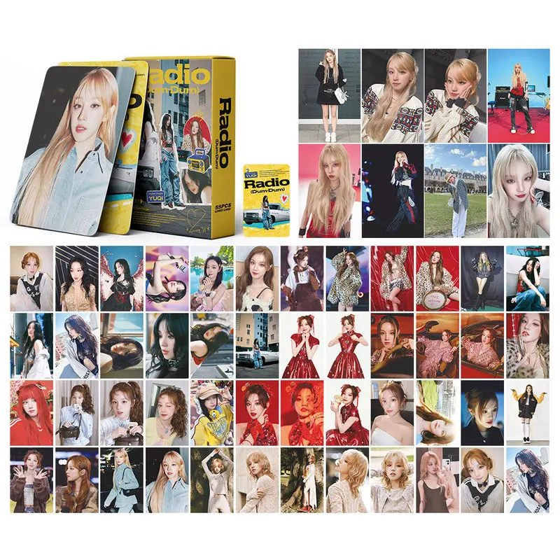 55ZhangYUQIMini truck Song Yuqi's singleRadioPeripheral supportLomoCard KpopPostcard