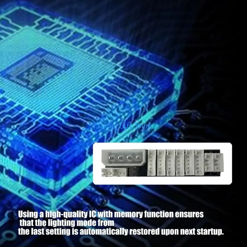 E65E Efficient Cooling Solution Controller for 6 Fan 2 ARGB Light Strips Smoothly