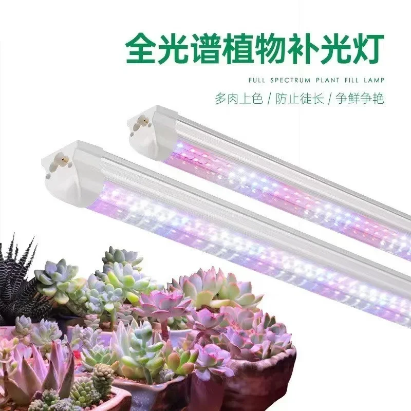 Nieuwe LED Full Spectrum T8 Indoor Kwekerij en Groeilamp voor Bloemen Succulent Anti Kleuring Succulent Licht Supplement