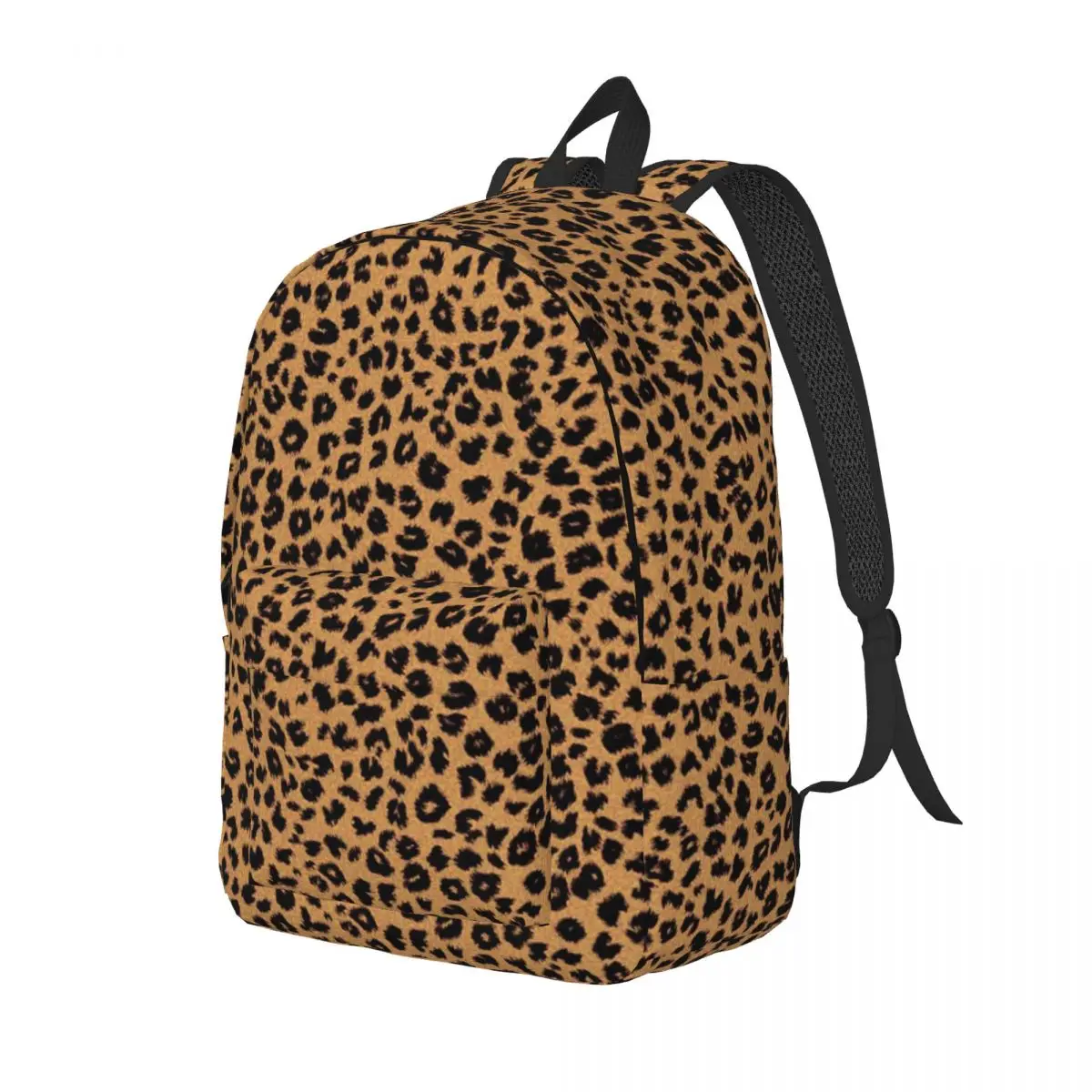 Leopard tas ransel Sekolah Pria Wanita, tas punggung kanvas komputer Laptop hewan, tas bisnis sekolah tinggi remaja wanita