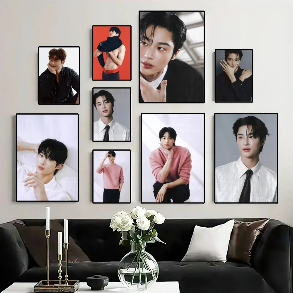 B-Byeon Woo-seok Poster Painting Wall Pictures For Living Room Decor Sticker