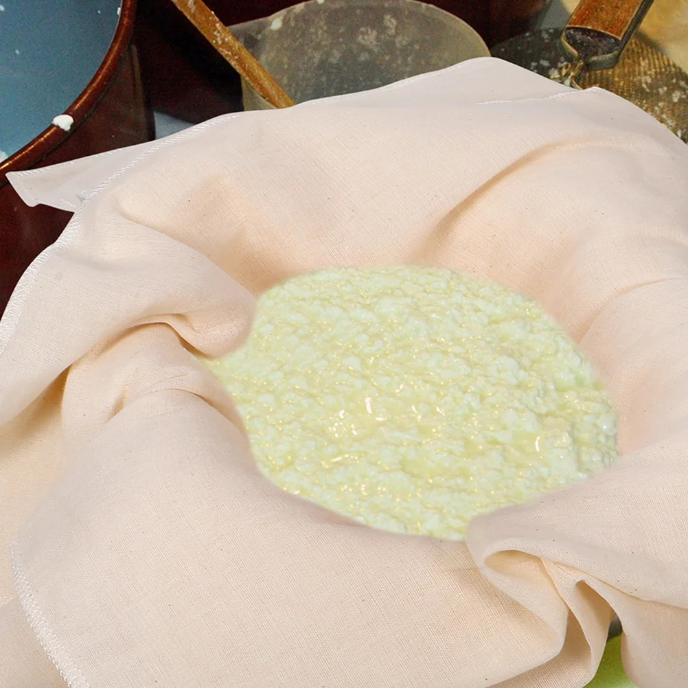 

50X50Cm Reusable Unbleached Cotton Cheesecloth Fine Mesh Strainer Cloth For Soy Nut Milk Cheese Juice Baking Cooking Outdoor Use