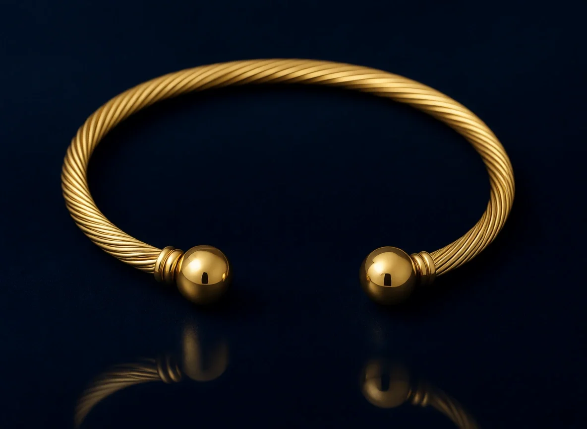 

Эластичный регулируемый браслет-манжета из нержавеющей стали для мужчин и женщин