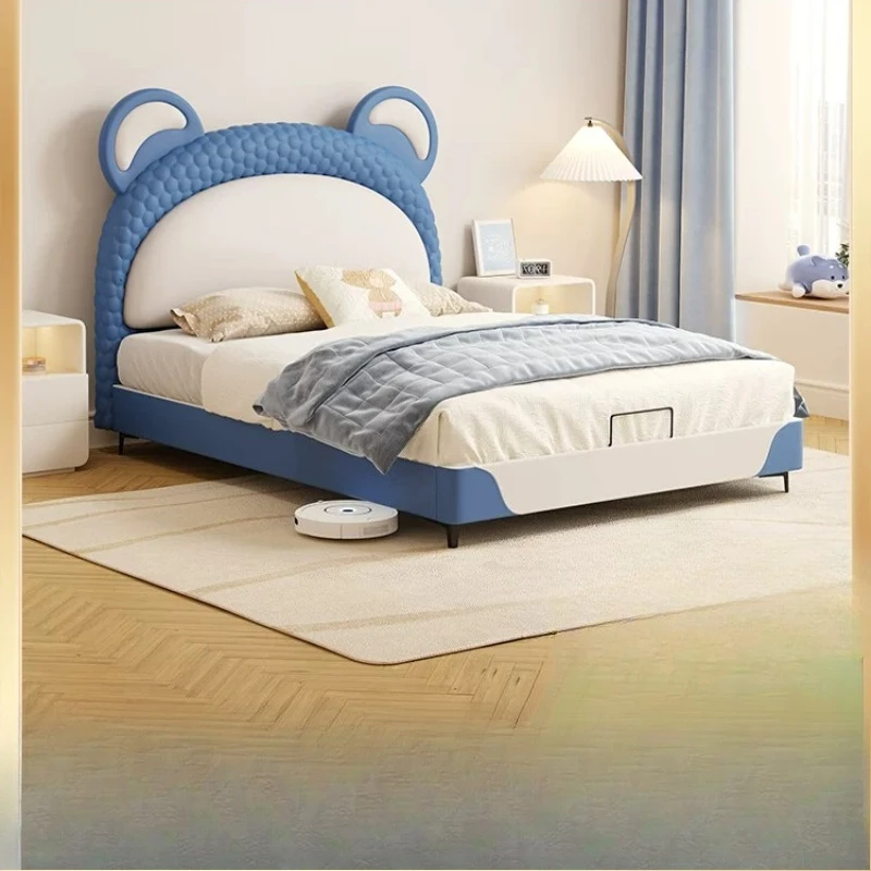 

Single children's bed boy solid wood boy child bed girl bedroom princess room furniture
