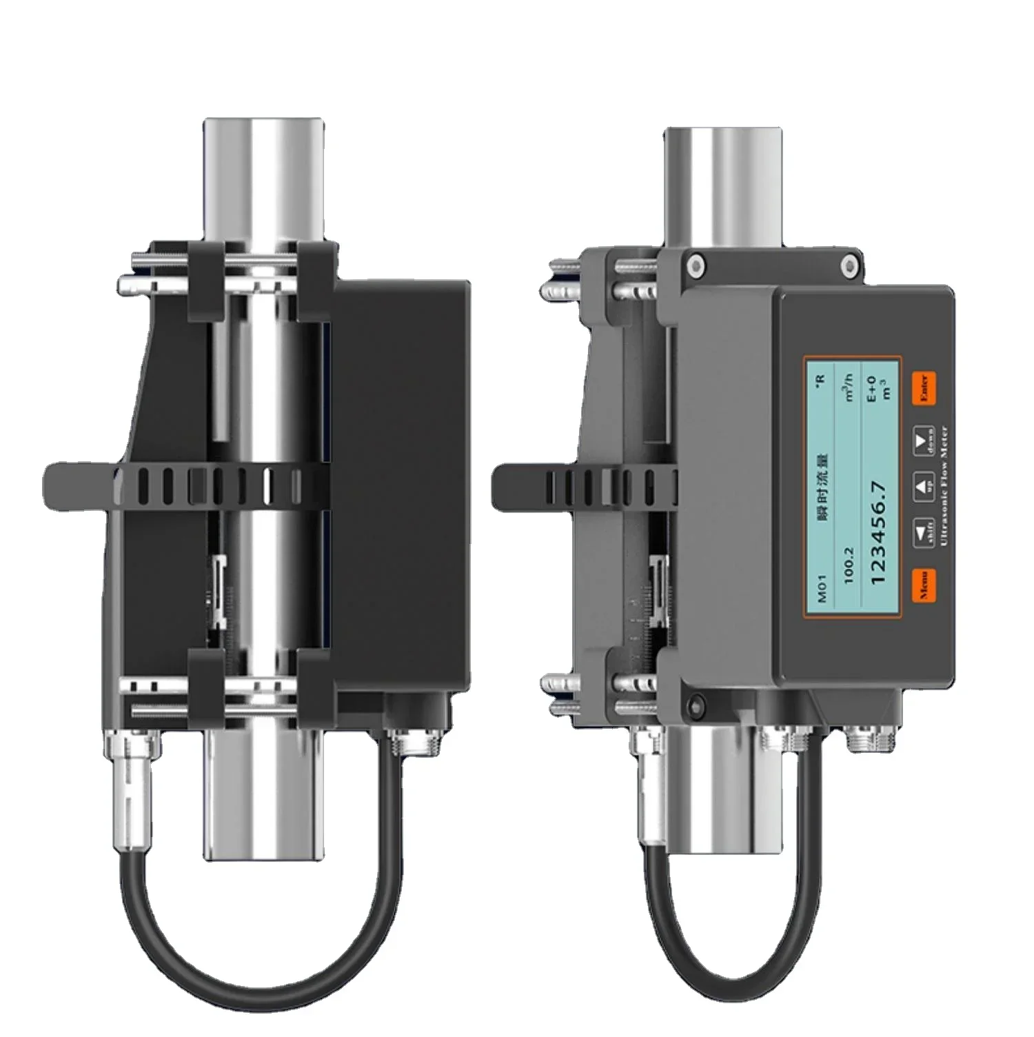 

Snap-on Type External Clamp-on Liquid Pure Water Pipe-free High-precision Micro-diameter Ultrasonic Flow Meter