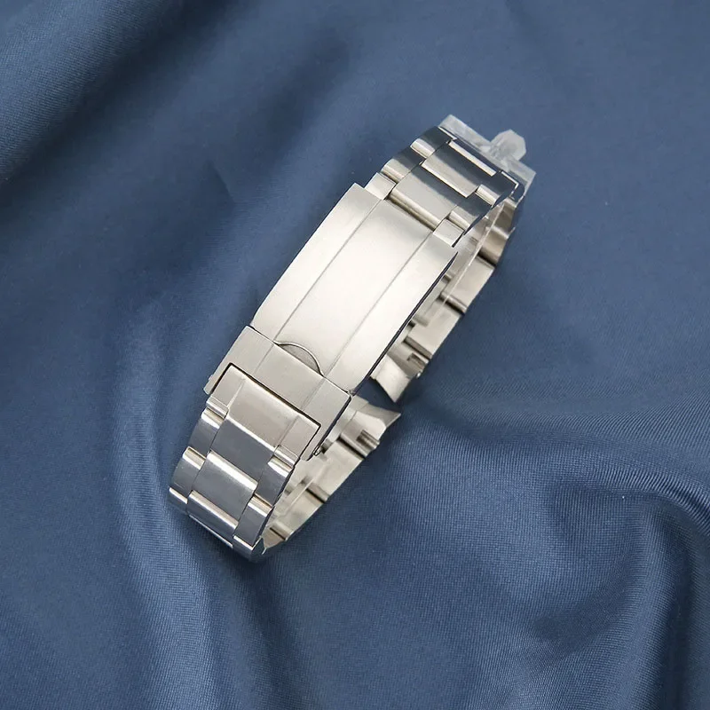 สร้อยข้อมือนาฬิกาสำหรับ Rolex Daytona GMT Submariner Watch Accessories สายนาฬิกาโลหะสแตนเลสดึงตะขอสายนาฬิกาข้อมือโซ่