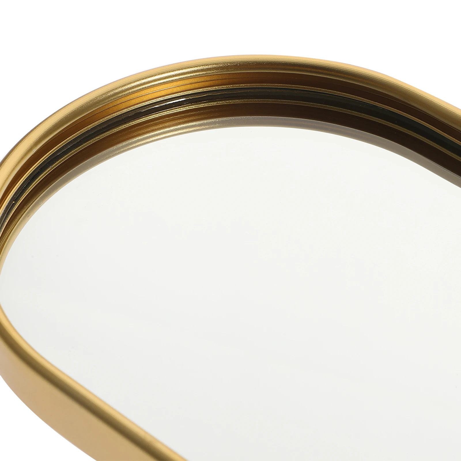 

Oval Mirror Jewelry Tray Storage Holder Earring Ring Dish Desktop Organizer Decorative Tray Sundries Holder