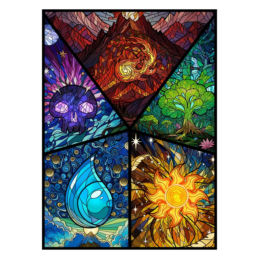 60PCS 66X91MM HOLO Art Trading Card Sleeves Game Card Sleeves Standard Size Card Protector for PTCG/MGT view 6