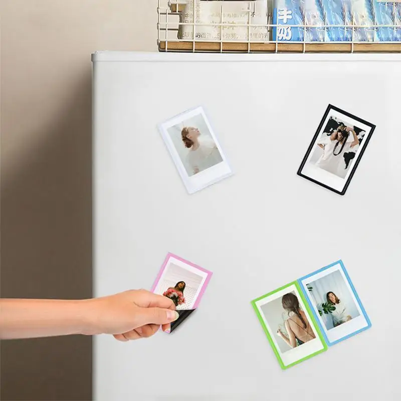 Magnetic Photo Frame for Fridge Small Refrigerator Photo Frame Decor Magnetic Picture Frame with Slim Bezels for Memos Paintings