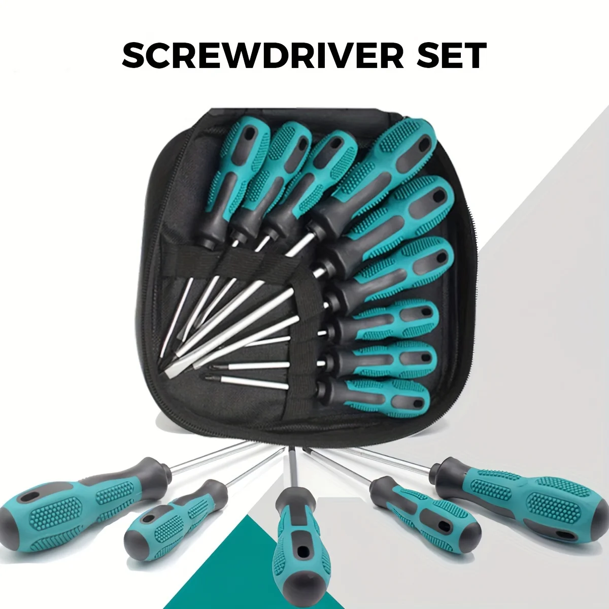 

VMAN Screwdriver Set 9pcs Torx Screw Driver Cross-Shaped Magnetic Bit Insulated Handle Multi-Function Repair Home Manual Tool
