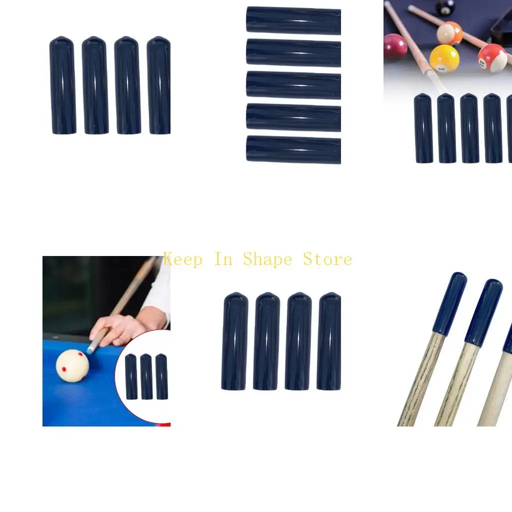

U1JC 5Pcs Soft Snooker Tip Cover Indoor Sports Accessories Easy to Install