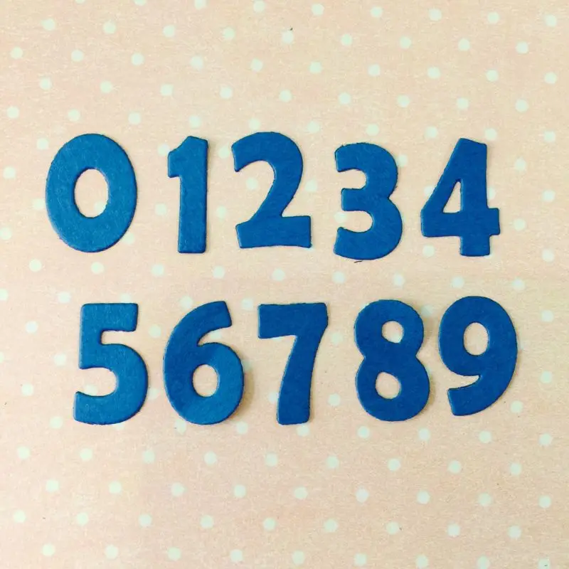 R1WA Numeri Metal tagliente muore stencil scrapbooking fai da te album carta embos