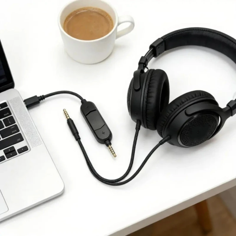 Advanced Headphone Extension Cable For MMX300 Featuring Transmisson Boosting Chip And Reinforced Stress Point