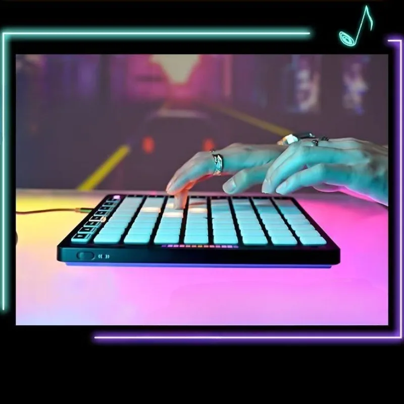 64-Key MIDI Percussion Pad Controller Stage Mixer Professional Arranger Synthesis Bluetooth view 2