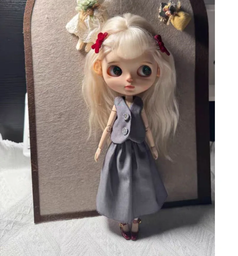 4 قطعة نمط أنيق 2025 Blythe/landoudou سترة + تنورة طويلة + شورت + قميص (يصلح لـ Lulu,ymy24,Ob22,24,26,zone, Jenny) #2