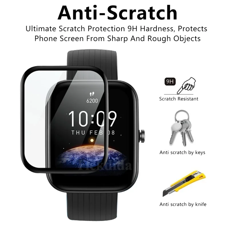 Película suave para Huami Amazfit Bip 3 Pro Bip3, Protector de pantalla de cubierta completa, no Vidrio Templado