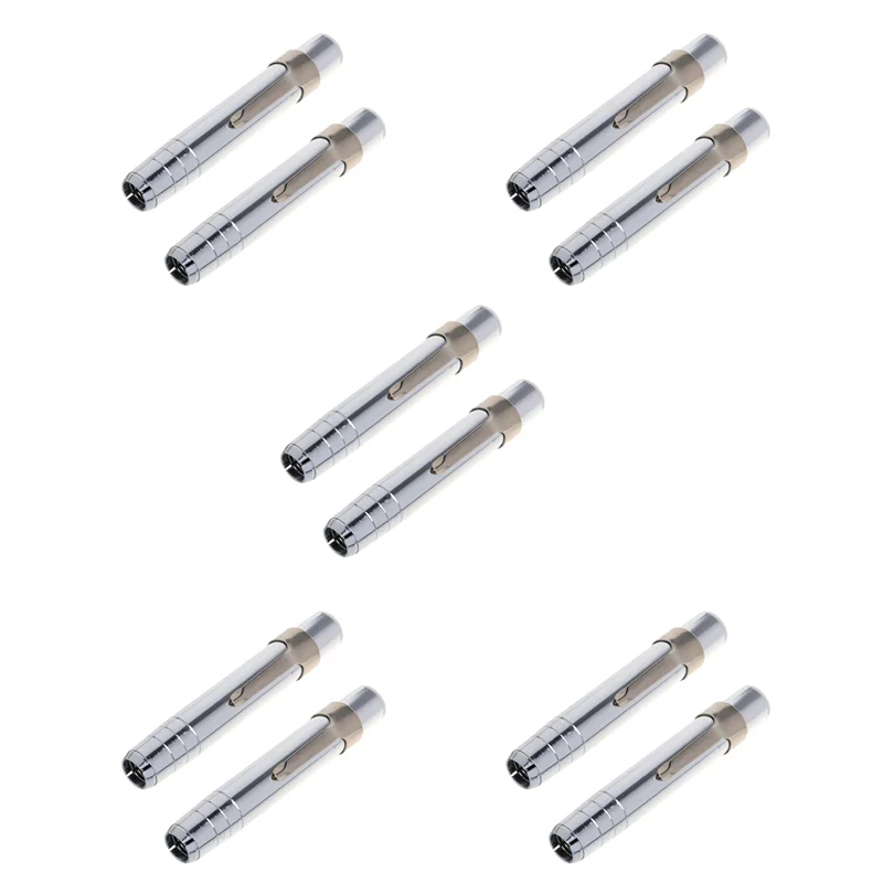 10 PCS Suporte de giz de liga de alumínio prateado