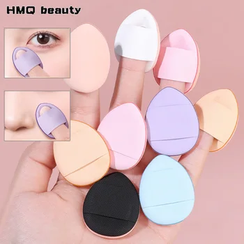 20Pcs Mini Finger Puff Makeup Sponge Set Air Cushion Cosmetic Puffs Wet & Dry BB Cream…