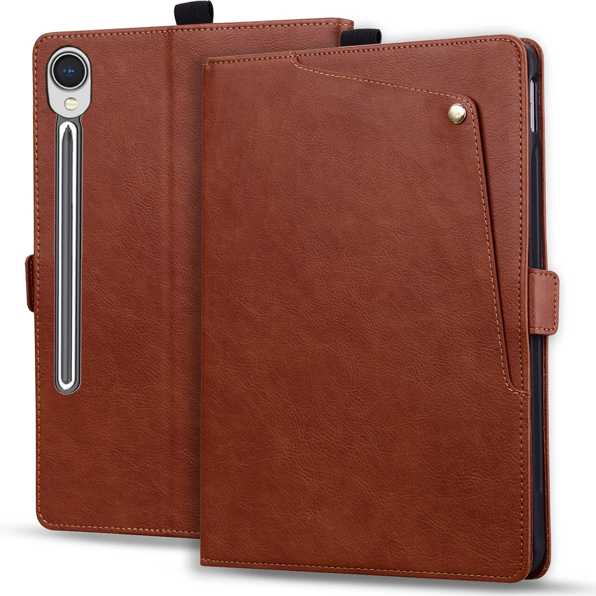 For Samsung Tab Case S11 S10 fe S12 Plus S9 S8 S7 Ultra Lite A11 A9 8.7 11 inch Leather Stand Cases Card Storage Soft Cover