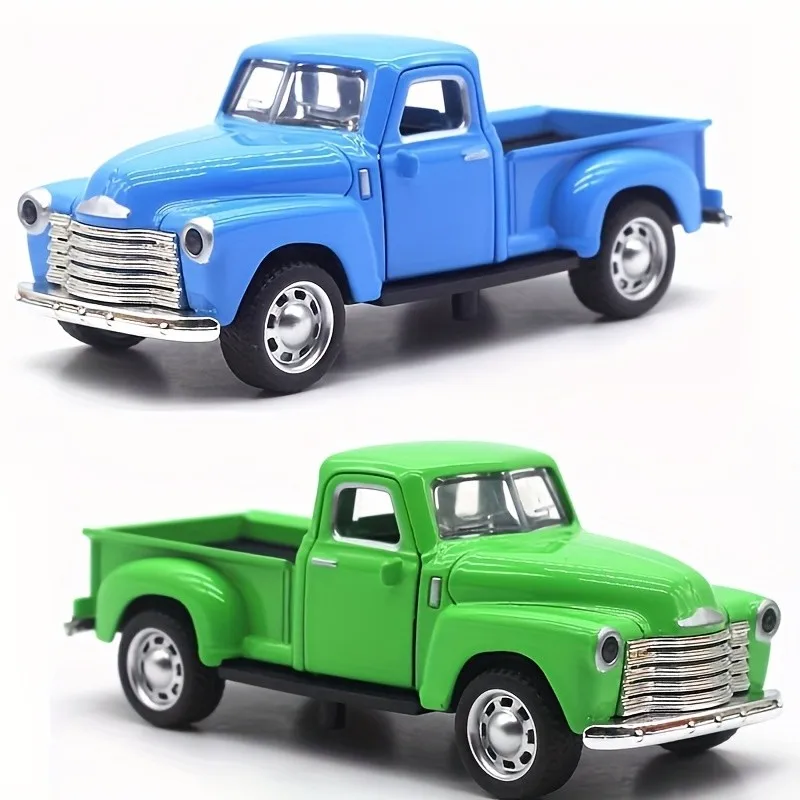 Alloy Car Model Vintage Truck For Christmas Home Office Desktop Decoration Children Gift Decorations Template Car Models