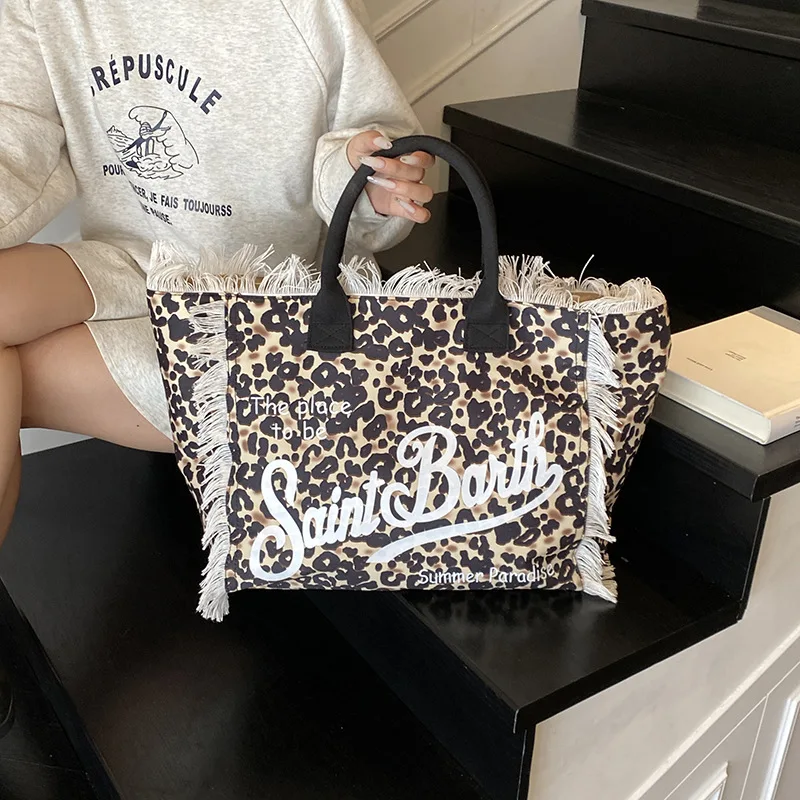 

Экологичная леопардовая большая сумка 202, большая рабочая сумка многоразового использования для женщин, идея подарка для пригородной колбы, офисная сумка на плечо