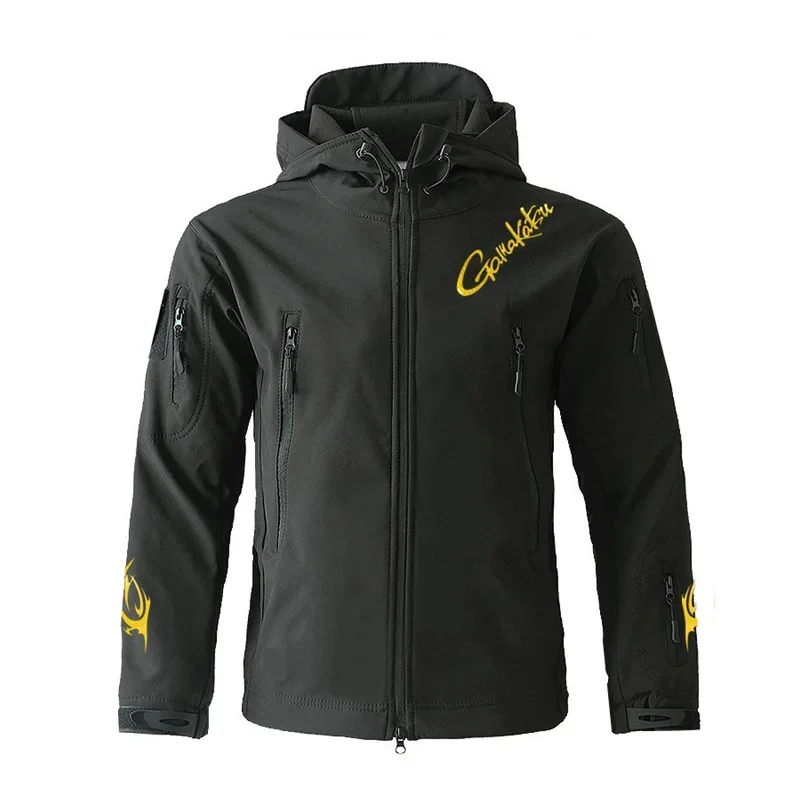 جديد الخريف والشتاء يندبروف الصيد دعوى للرجال الصوف بطانة الصيد سترة وسراويل 2 قطعة مجموعة الملابس الدافئة