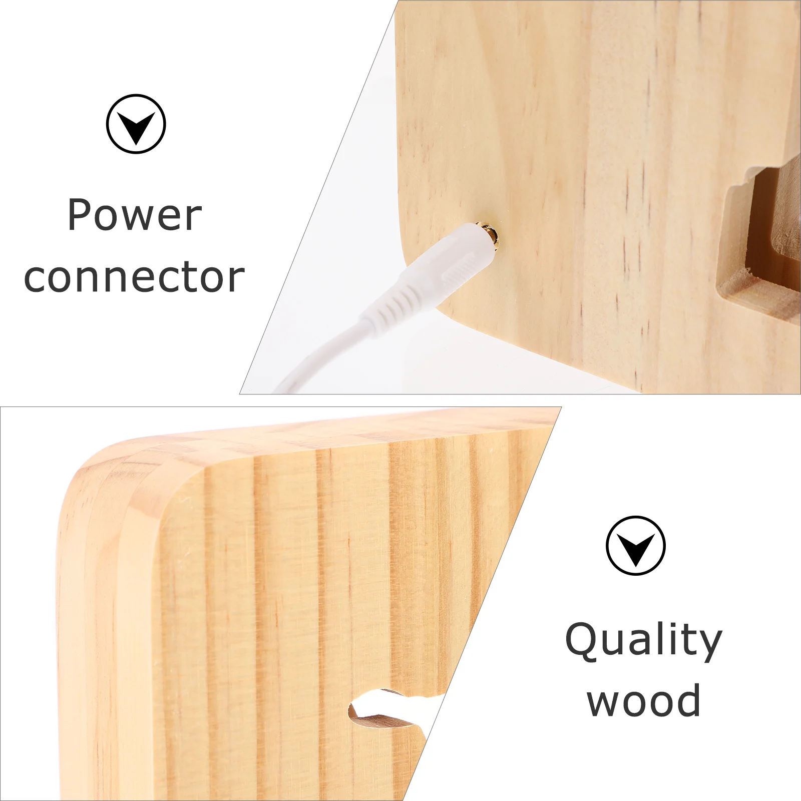 

Jesus Cross 3D LED Acrylic Pine Wood Night Light USB Table Lamp for Bedroom Living Room Relaxing Atmosphere 3D Jesus Cross Light