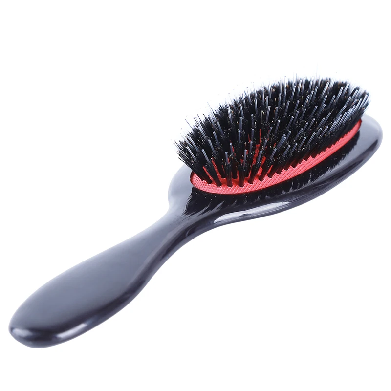 Oval Boar Bristle  Nylon Hair Comb Mini Anti-static Hair Scalp Massage Comb Hairbrush Salon Hair Brush Styling Tool