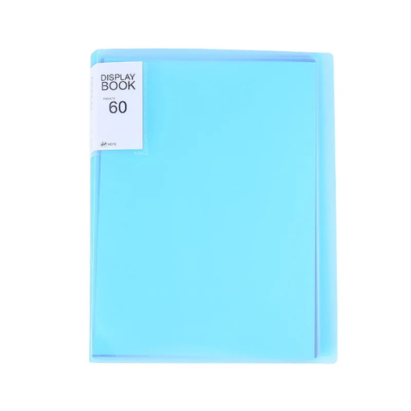 A4 Display Book 40/60/80/100 Pages Transparent Insert Folder Document Storage Bag for Bank Campus File Office Workplace Family
