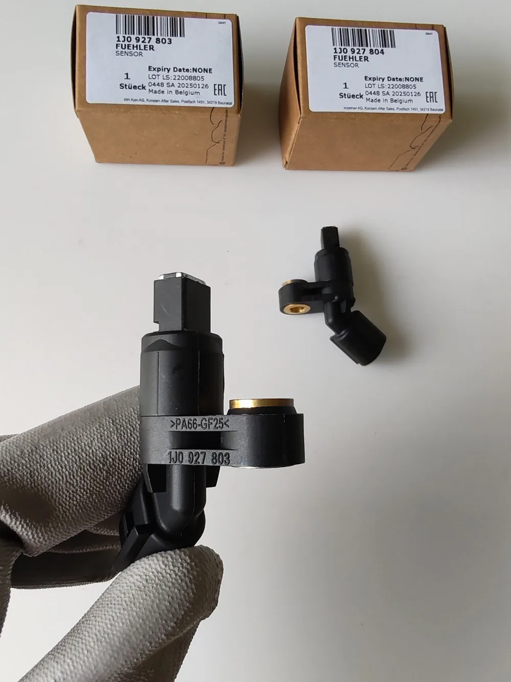 2er-Set OEM 1J0927803, 1J0927804 ABS-Raddrehzahlsensor links und rechts für VW Golf MK3 MK4 Bora Jetta Audi TT A3 Seat Skoda
