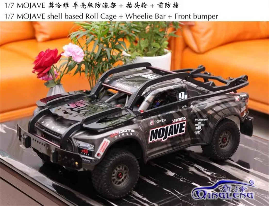 1/7 ARRMA MOJAVE 6S EXB Mohave Car Shell Version Roll Cage Head up Wheel Prevent Collision Upgraded Parts