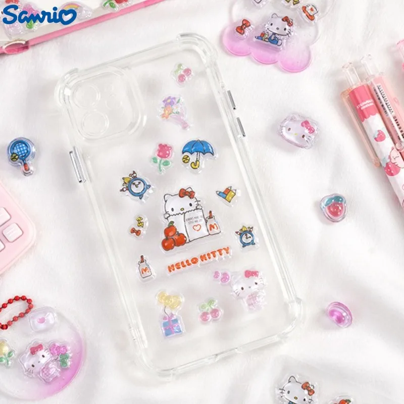 Sanrio Hello Kitty Kuromi мультфильм аниме кристалл DIY наклейки 3D детская игрушка чехол для телефона гитара багаж награды наклейки