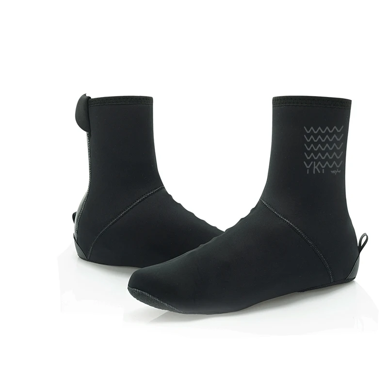 YKYWBIKE 깊은 겨울 방수 사이클링 신발 커버, 반사 열 탄성 방수 두꺼운 신발 커버, 사이클링 오버 슈즈